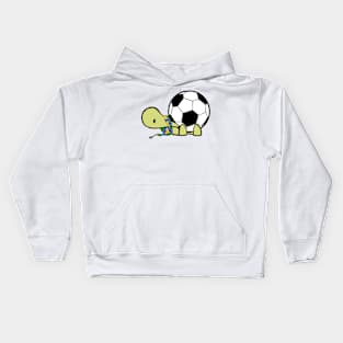 Brazil football turtle Kids Hoodie